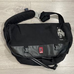 Chrome Black Messenger Bag